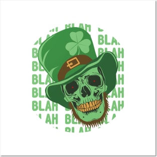 Skull Saint Patrick Day Shirt Happy St Patty's Day. Posters and Art